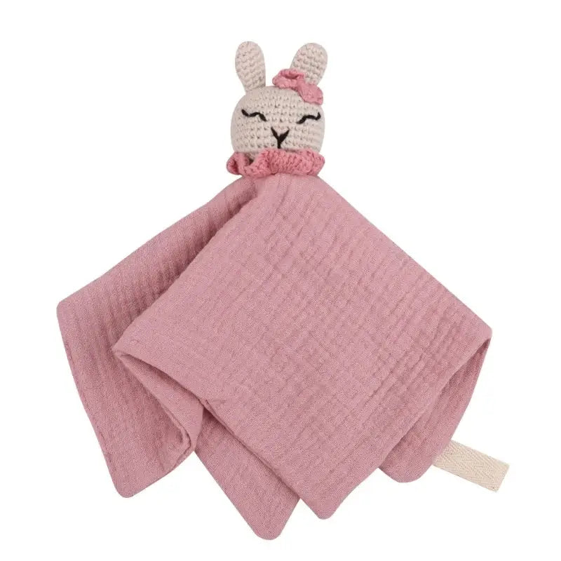 Doudou Plat Lapin Rose - Doudou Plat Lapin Rose