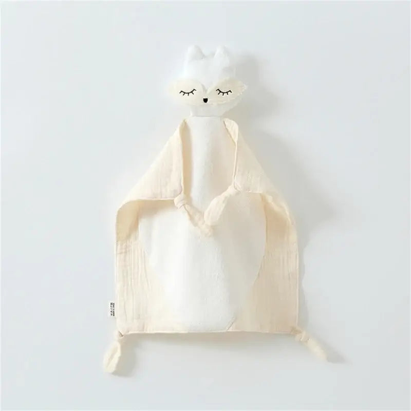 Doudou Plat Renard - Blanc - Doudou Plat Renard