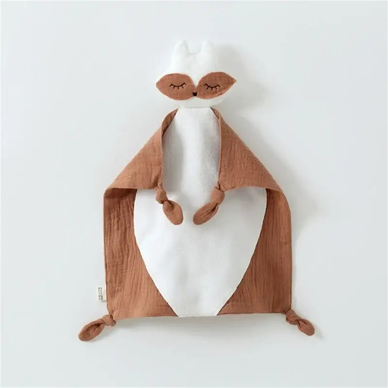 Doudou Plat Renard - Marron - Doudou Plat Renard