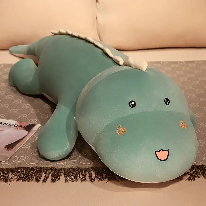 grosse peluche dinosaure - Vert / 80cm