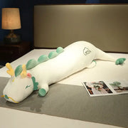 dragon blanc peluche - 80cm