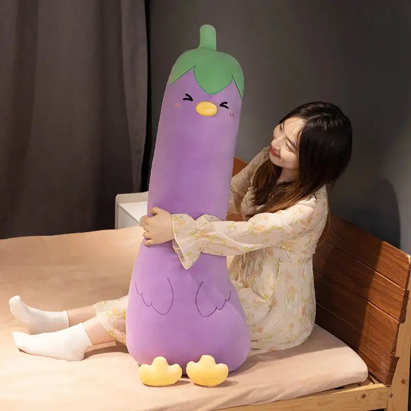 aubergine peluche