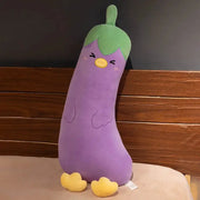 aubergine peluche - 70cm