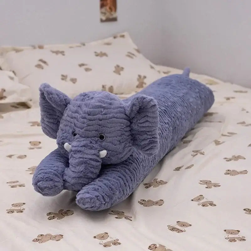 elephant en peluche geant - Gris / 85cm