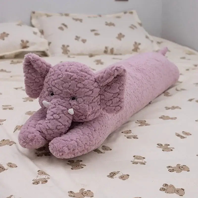 elephant en peluche geant - Rose / 85cm