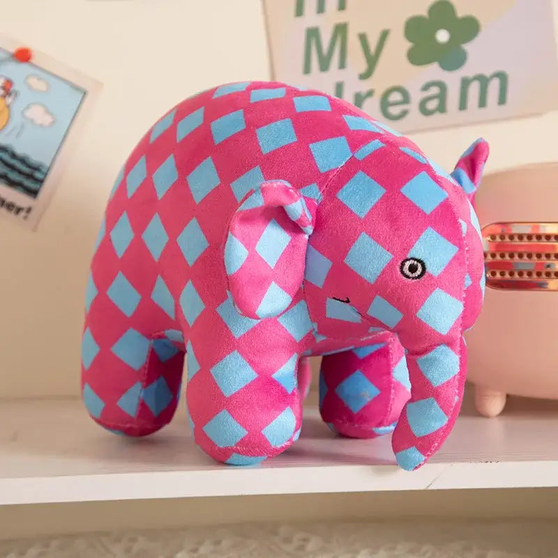 elephant en peluche Multicouleur