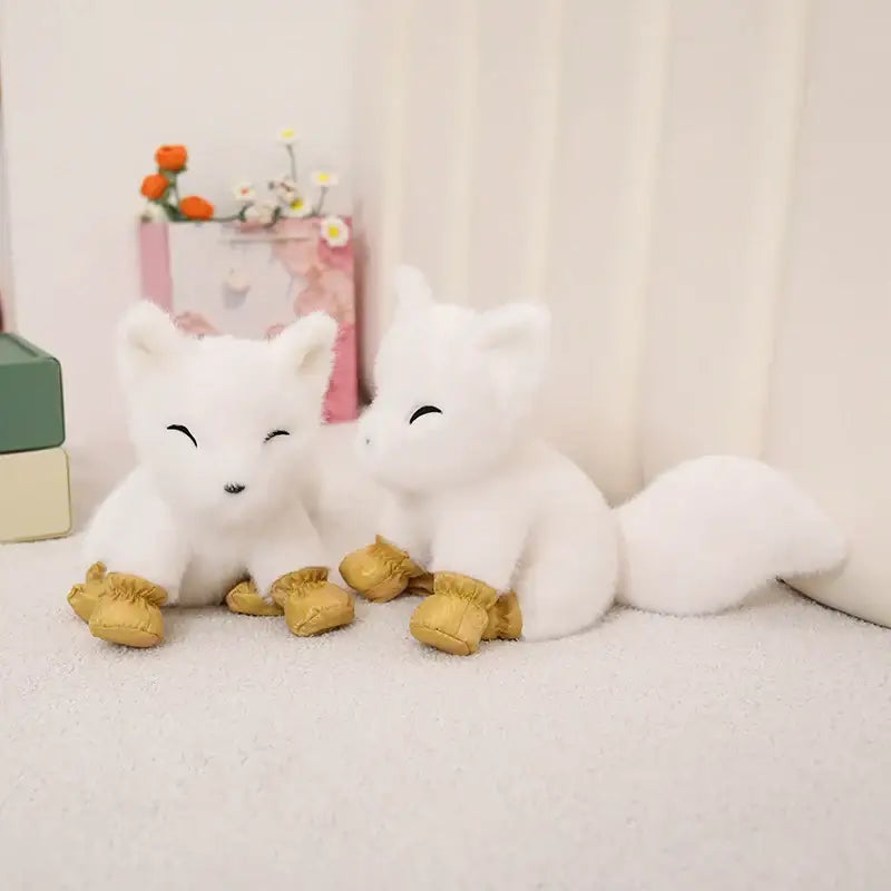 peluche renard des neiges