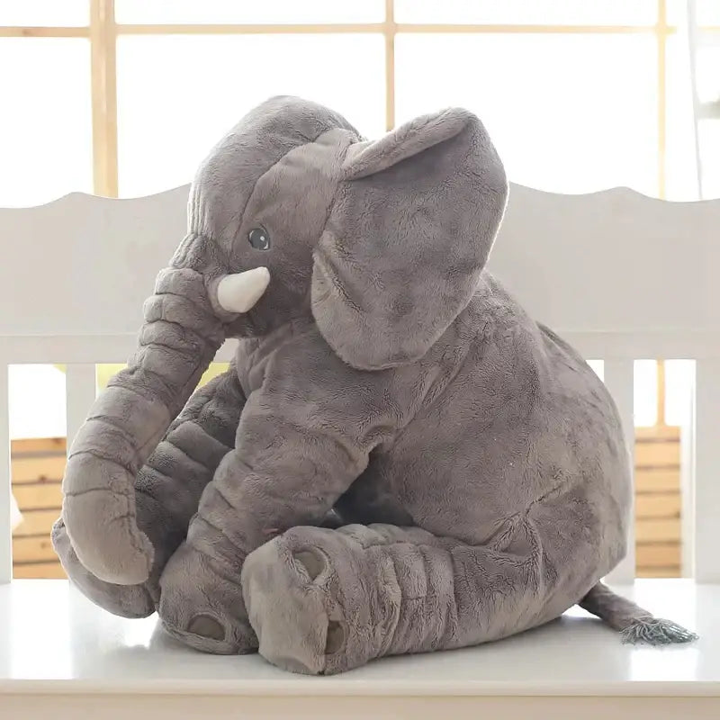 Émile l’Élephant Gris - 60cm - Doudou Elephant Gris