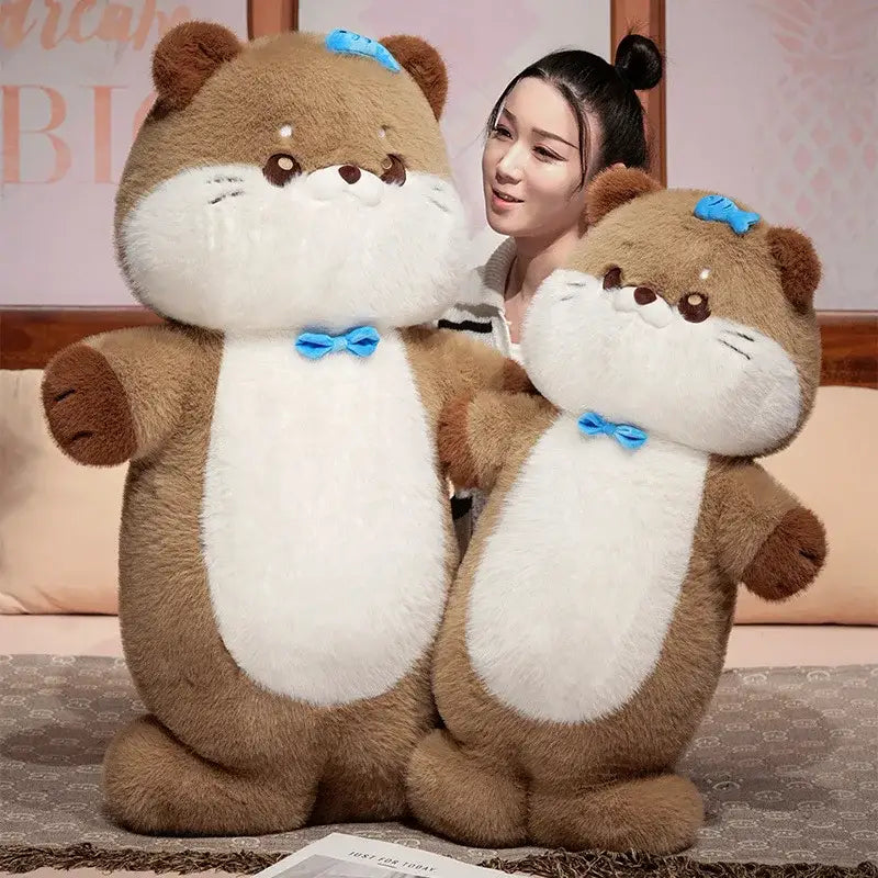 loutre peluche géante