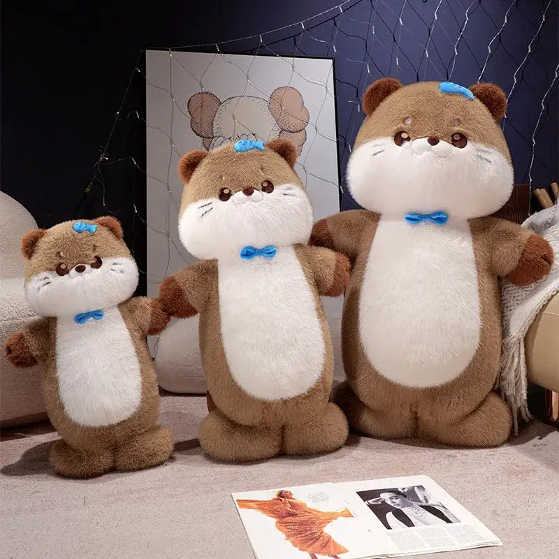 loutre peluche géante