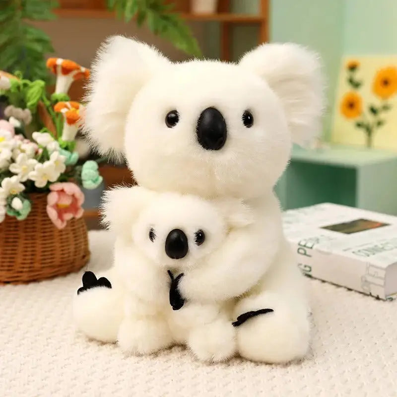 bebe koala peluche - Blanc / 28cm (Mère Enfant)
