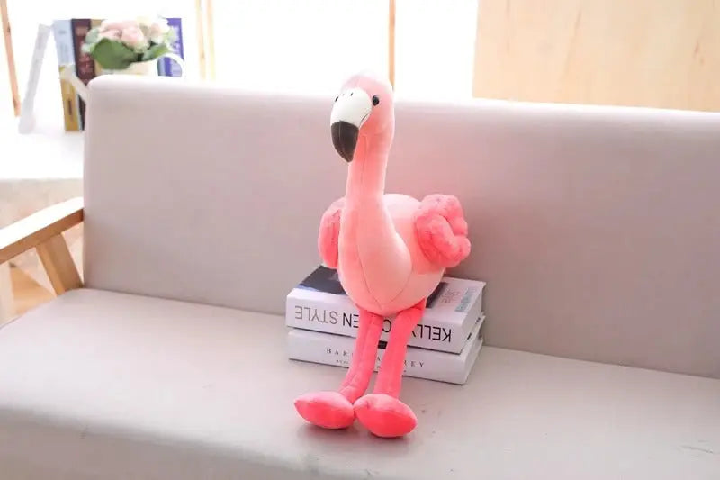 peluche flamant rose - 25cm