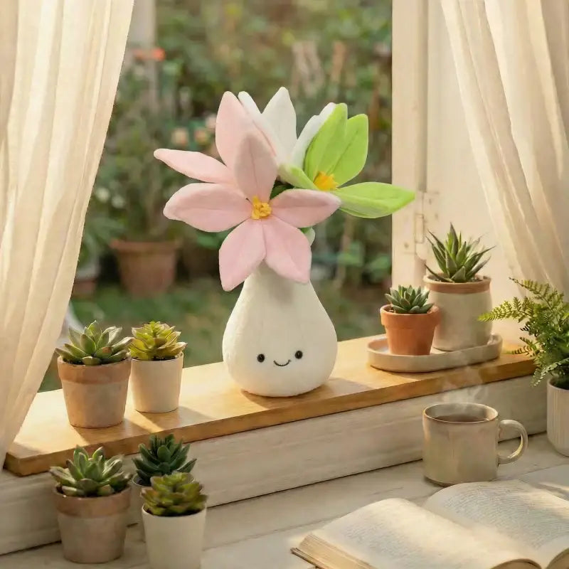 fleur en peluche - Lys