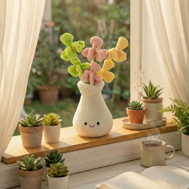 fleur en peluche - Orchidées