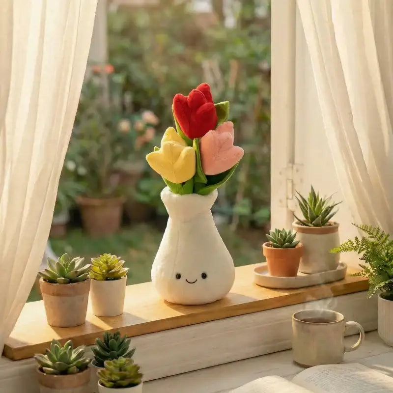 fleur en peluche - Tulipes