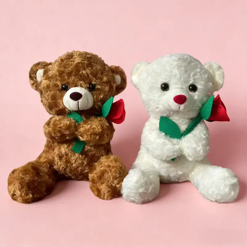 fleur ours en peluche