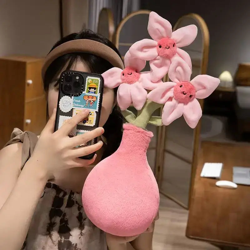 fleur peluche