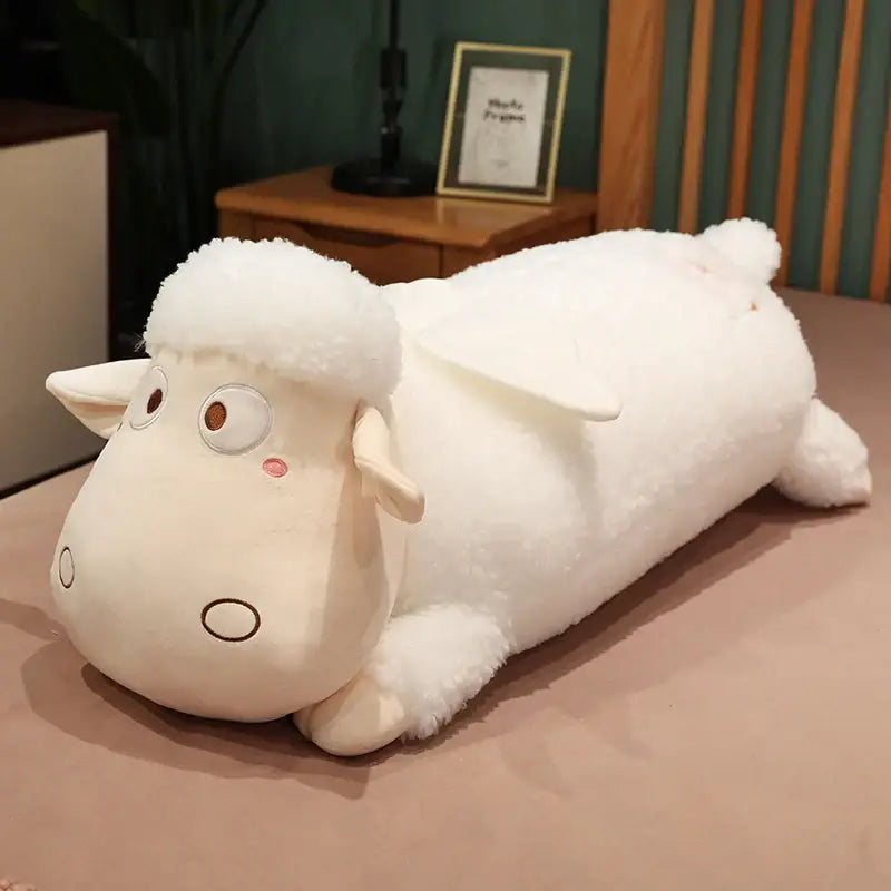 peluche mouton geant - Blanc / 60cm