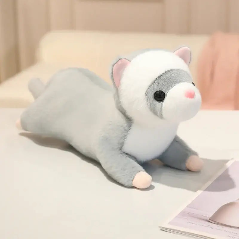 furet peluche - Gris / 50cm