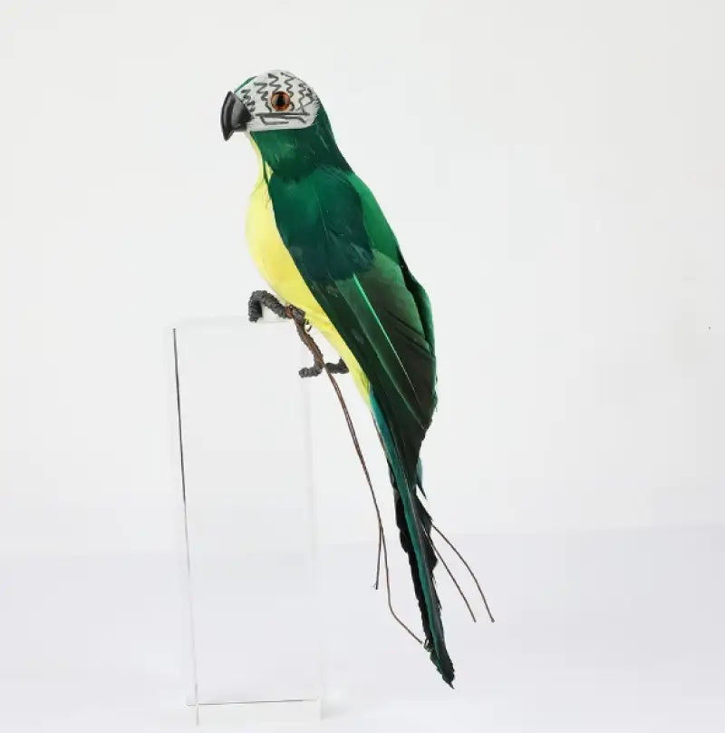 peluche perroquet vert