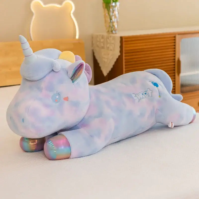 Géante Peluche Licorne - Bleu / 60 cm - Géante Peluche Licorne