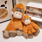 peluche singe orange