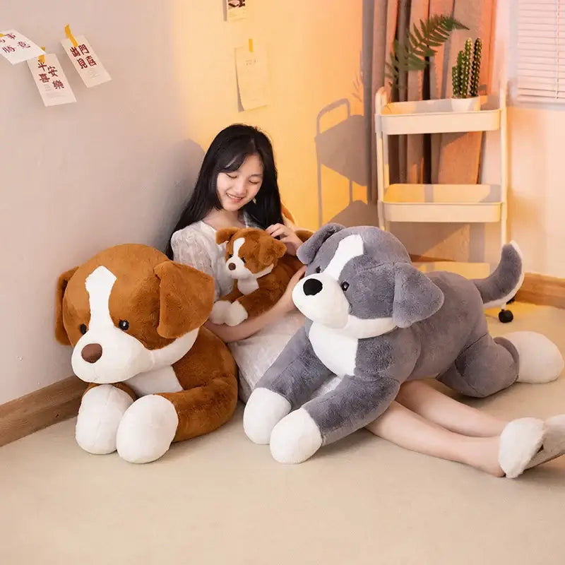 peluche chien géante