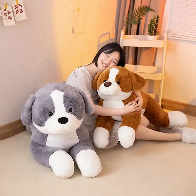 peluche chien géante