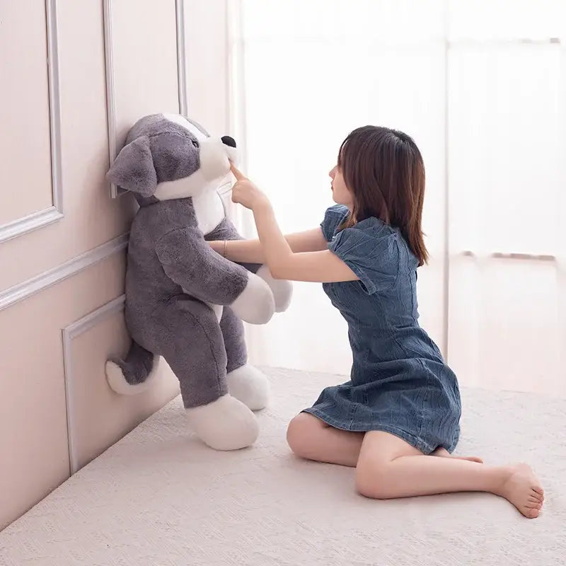 peluche chien géante