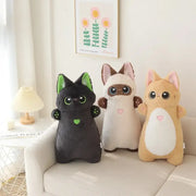grand chat en peluche