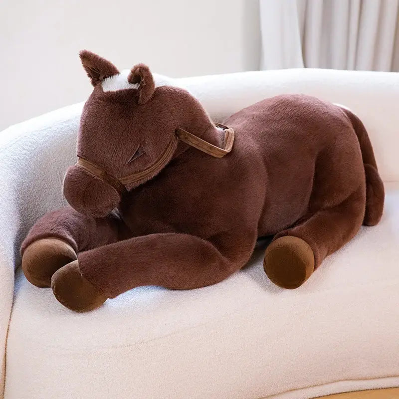 grand cheval peluche - 70cm