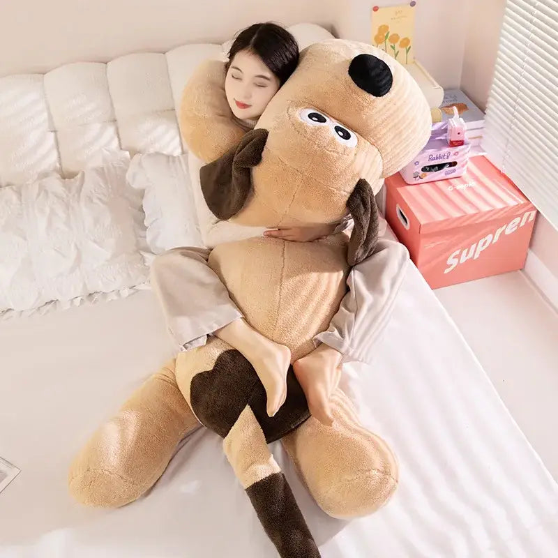 grand chien en peluche