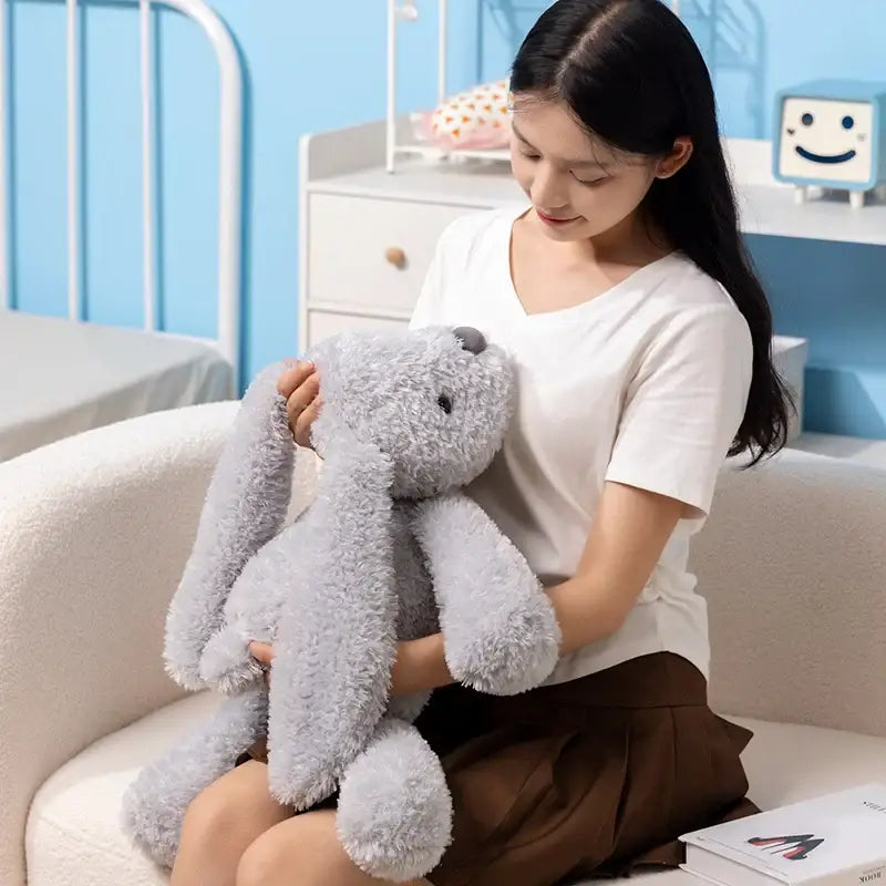 grand lapin peluche