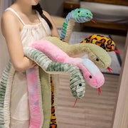 grand serpent en peluche