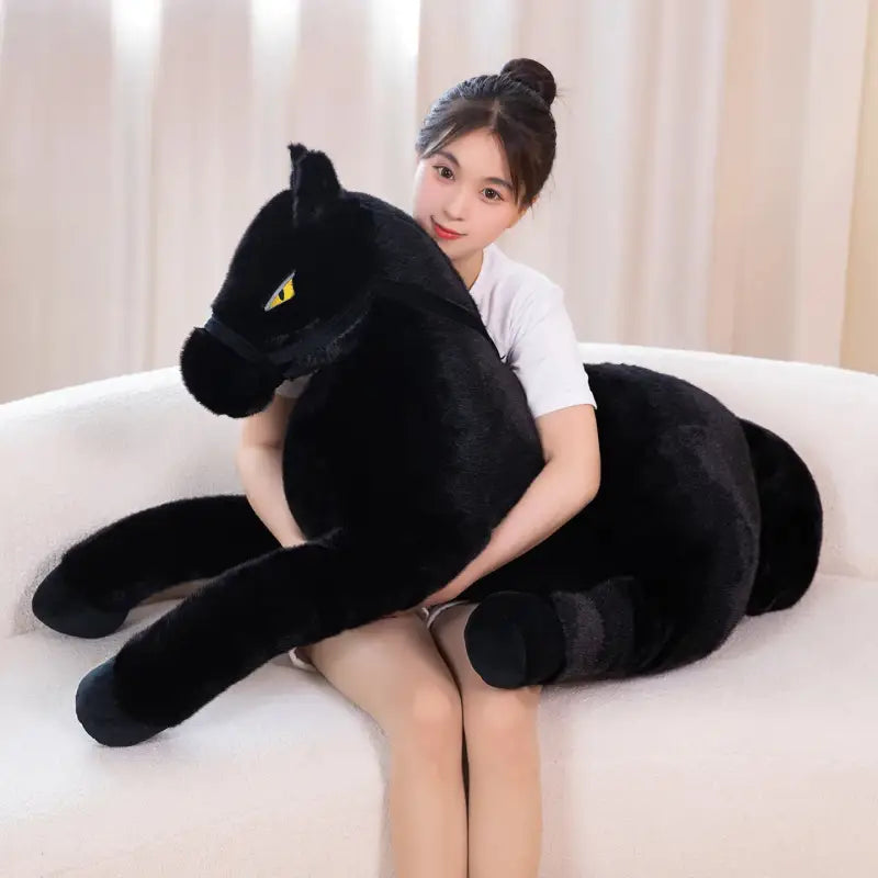 grande peluche cheval