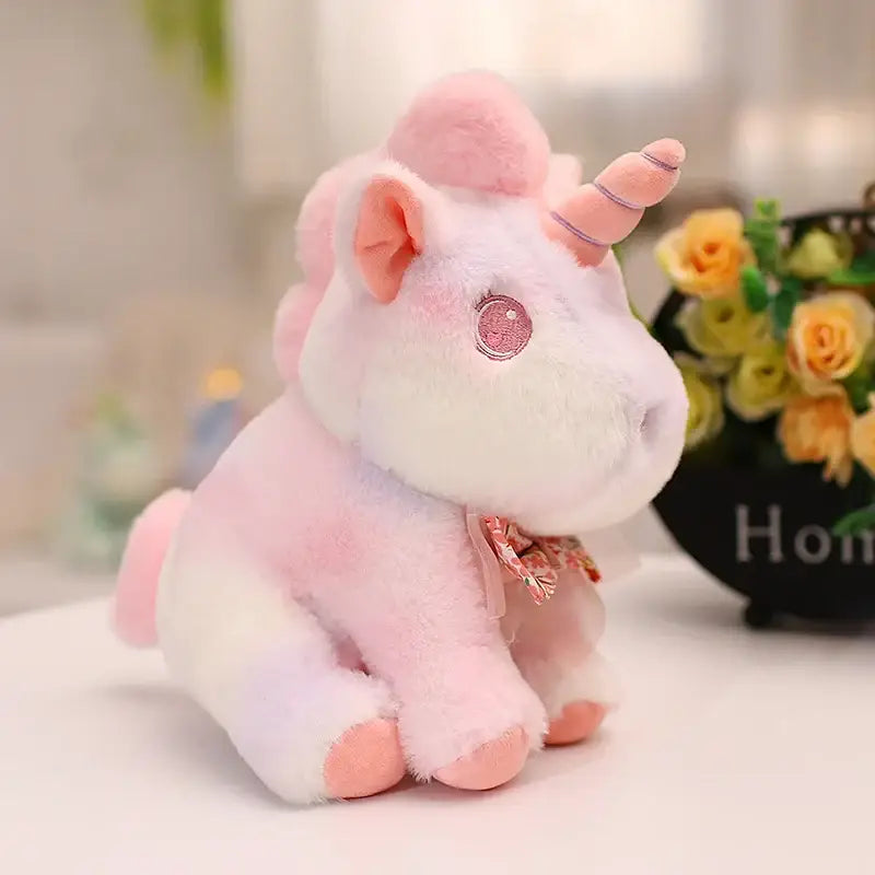 grande peluche licorne rose - 40cm