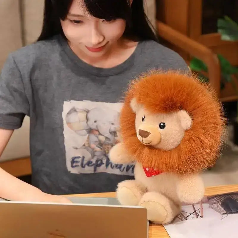 grande peluche lion