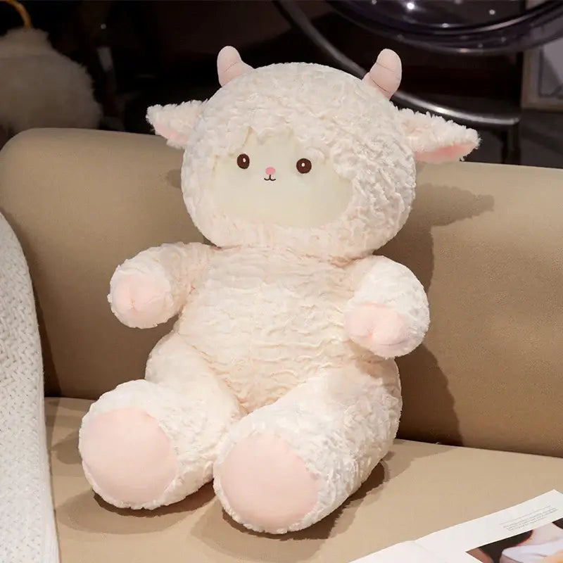 grande peluche mouton - Blanc / 50cm