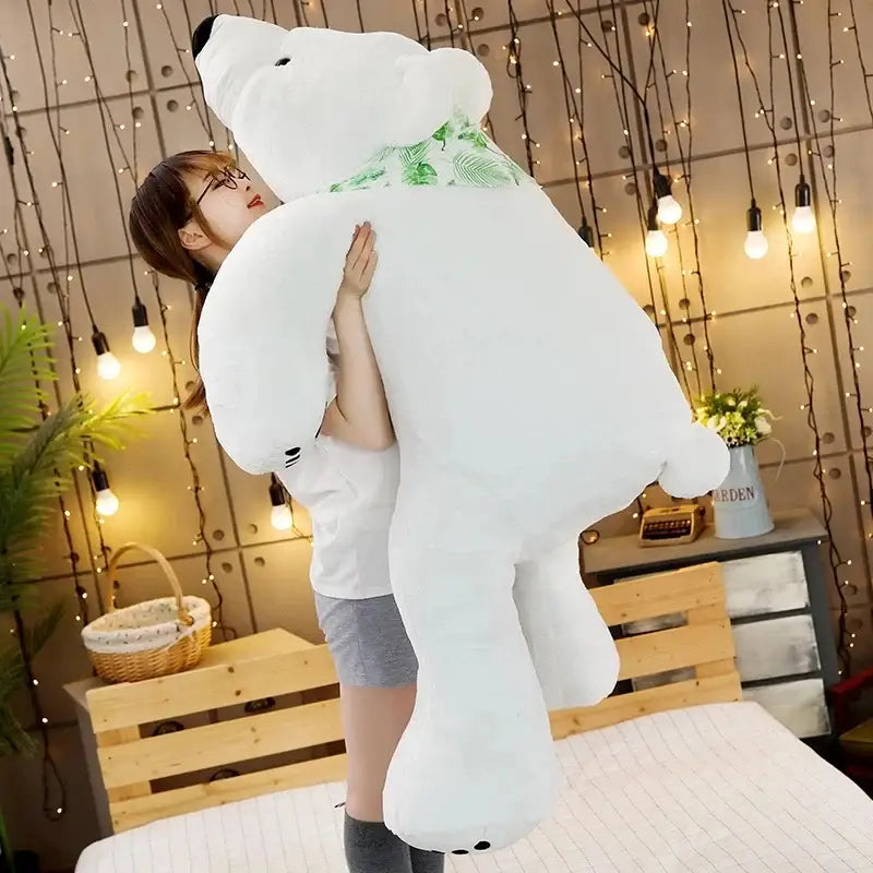 grande peluche ours polaire - 60cm