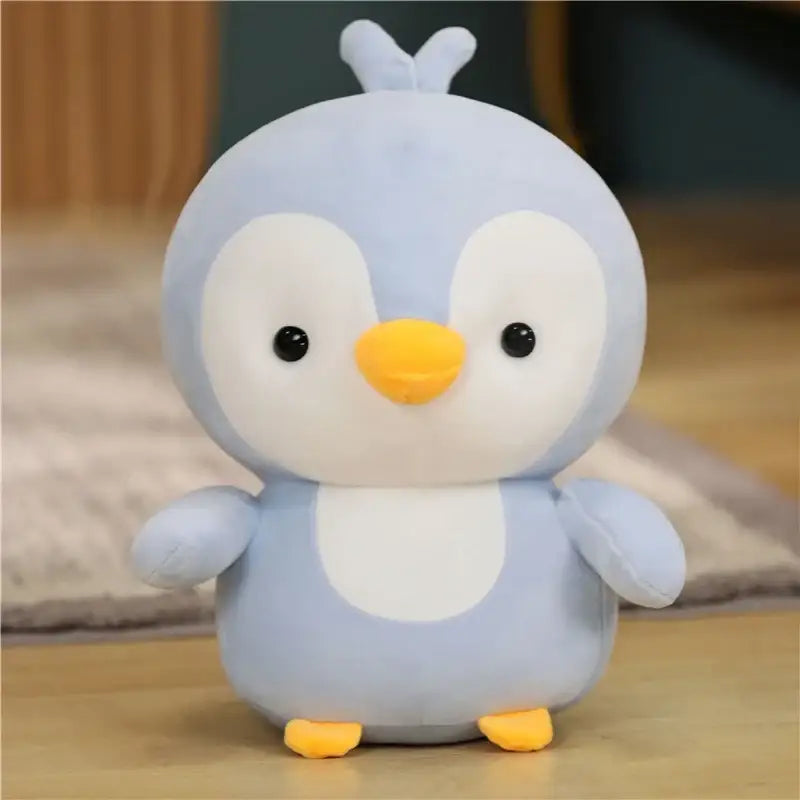 grande peluche pingouin - Bleu / 35cm