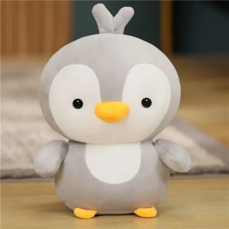 grande peluche pingouin - Gris / 35cm