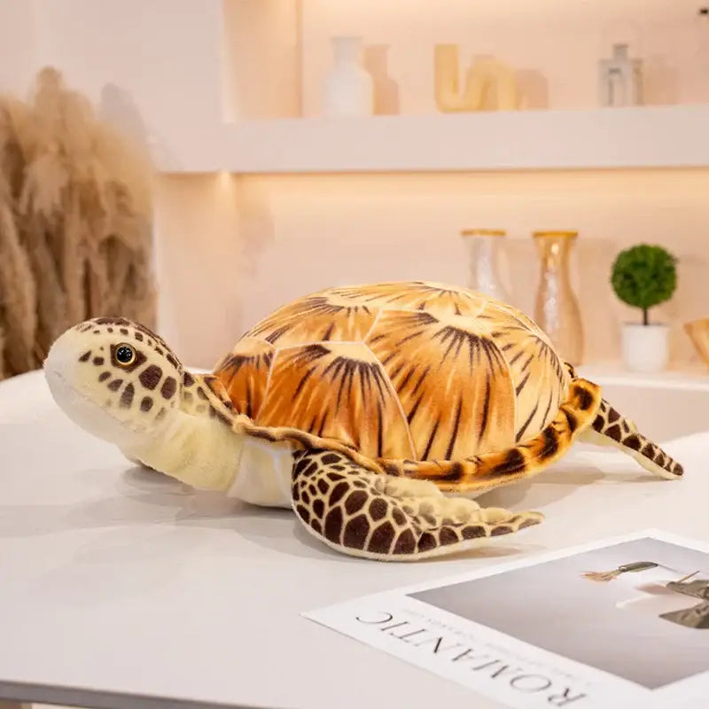 grande peluche tortue - Brun / 35cm