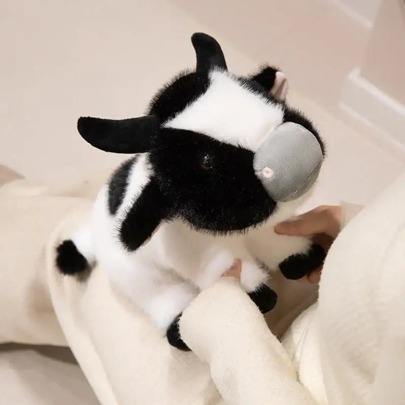 grande peluche vache - Noir / 30cm