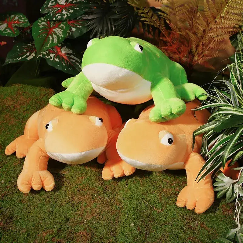 grenouille en peluche