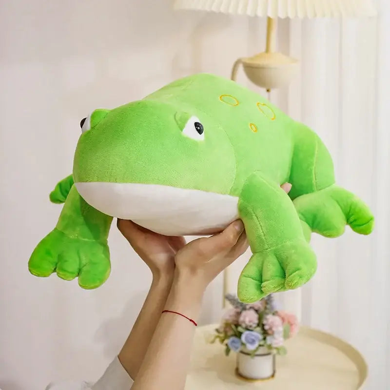 grenouille en peluche