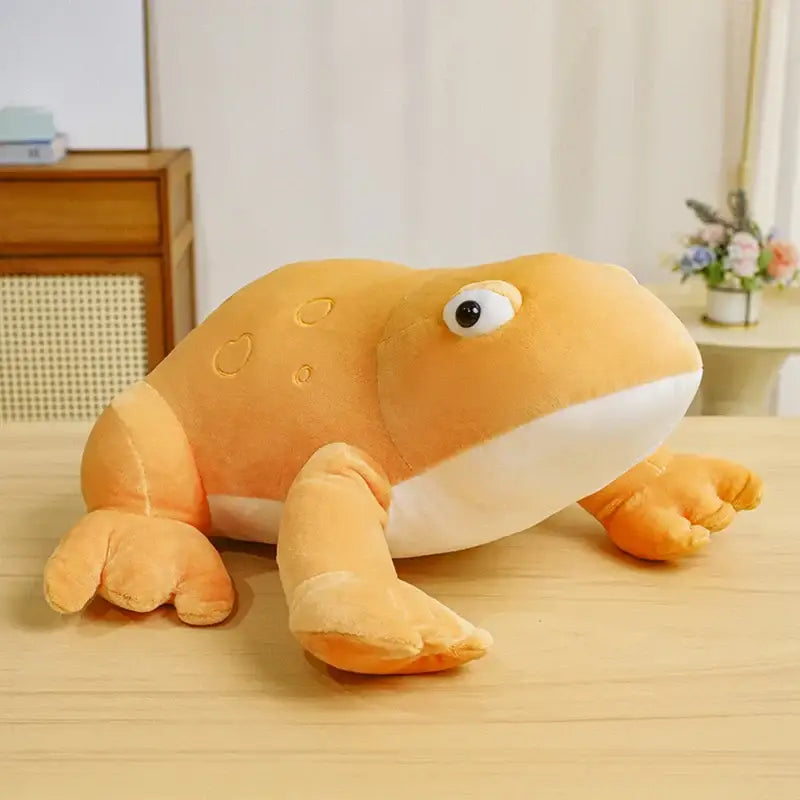 grenouille en peluche - Orange