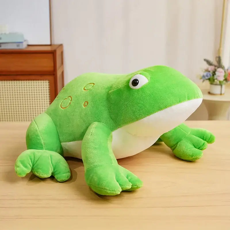 grenouille en peluche - Vert