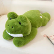 grenouille verte en peluche