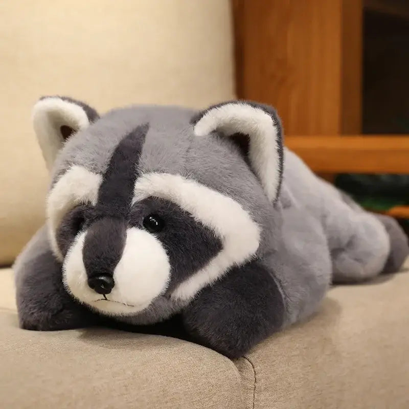 Grosse peluche raton laveur