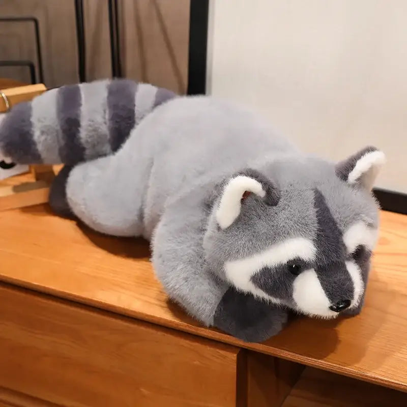 Grosse peluche raton laveur